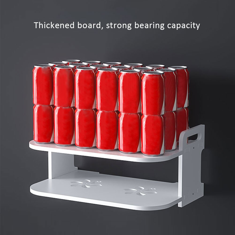 Accesorios de almacenamiento, soporte de pared para enrutador, soporte grueso para reproductor de dvd, estante para caja de tv, ahorro de espacio, hogar moderno.