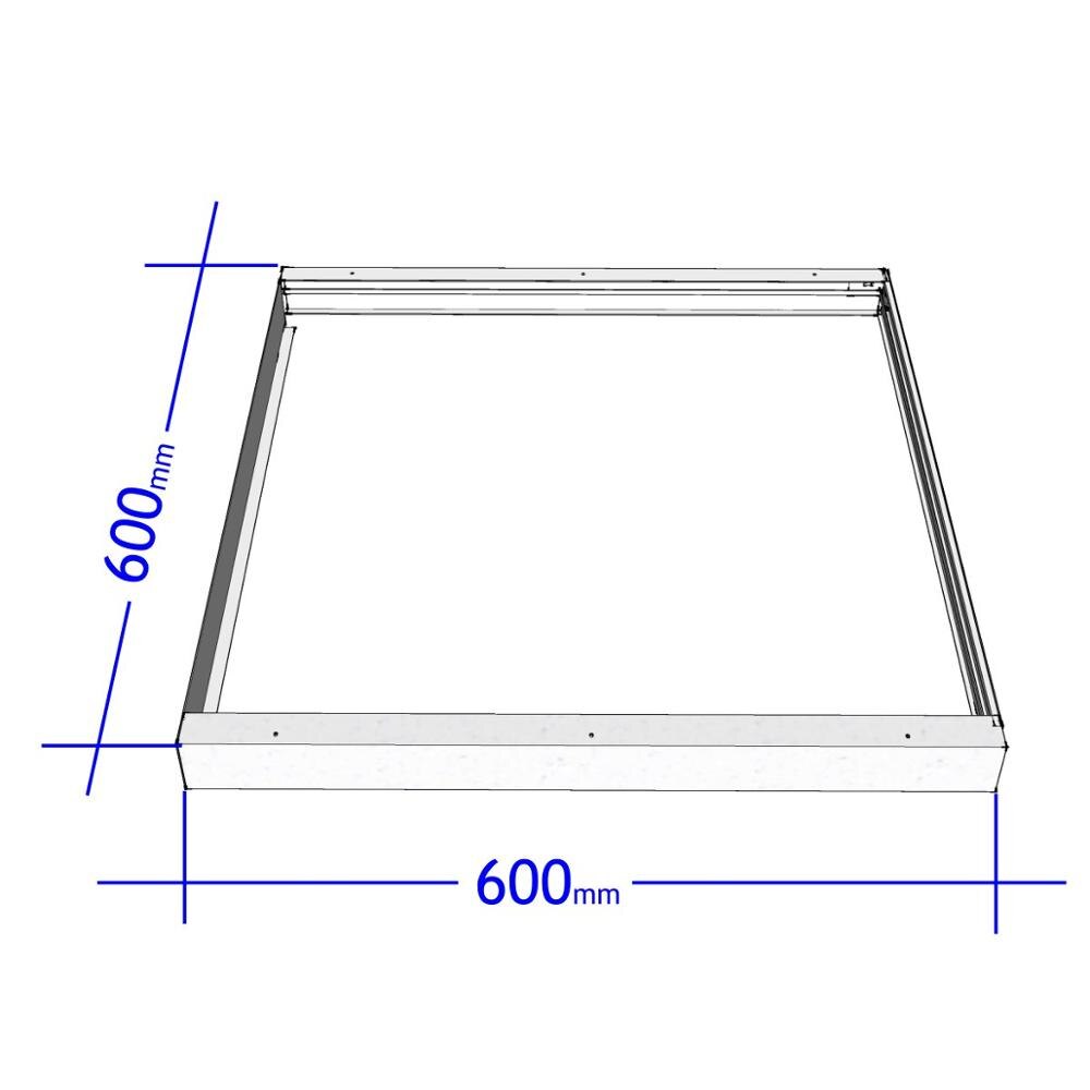 Jandei-Frame Panel 60X60 Oppervlak/Verzonken Wit