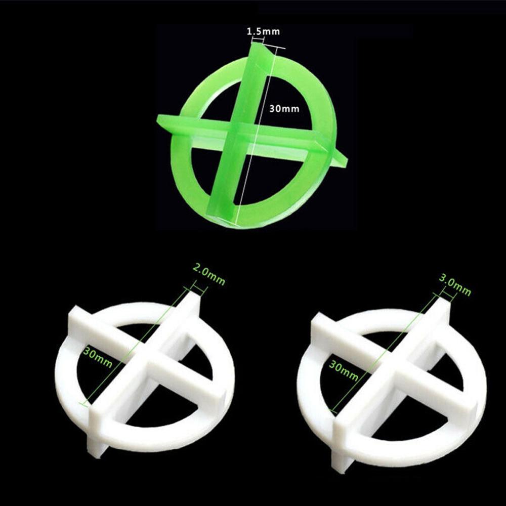 Pokich 100 Pcs Cross Verwijderbare Tegel Leveling Recyclebaar Plastic Tegel Slit Locator Floor Tot Tegel Alignmentleveling Systeem