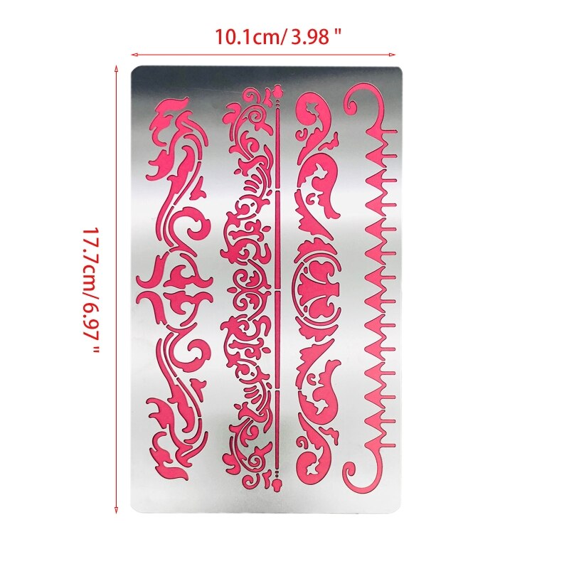 Metal Journal Stencils English Alphabet Stainless Steel Stencil Templates Tool for Painting Wood Burning Carving Pyrography F26: 12