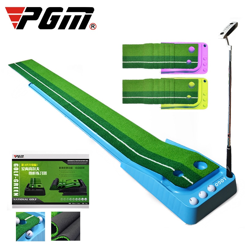 Pgm Mini Golf Clubs Putter balle retour 2.5M/3M intérieur Golf mettre vert formateur Portable Golf pratique mettre tapis