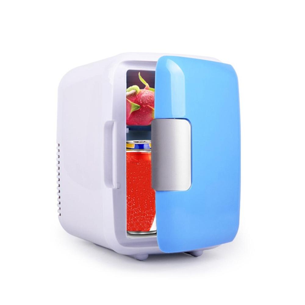 Mini 4-Liter Refrigerator Refrigeration Small Portable Constant Temperature Refrigerator For Home And Car Use: 220V Blue