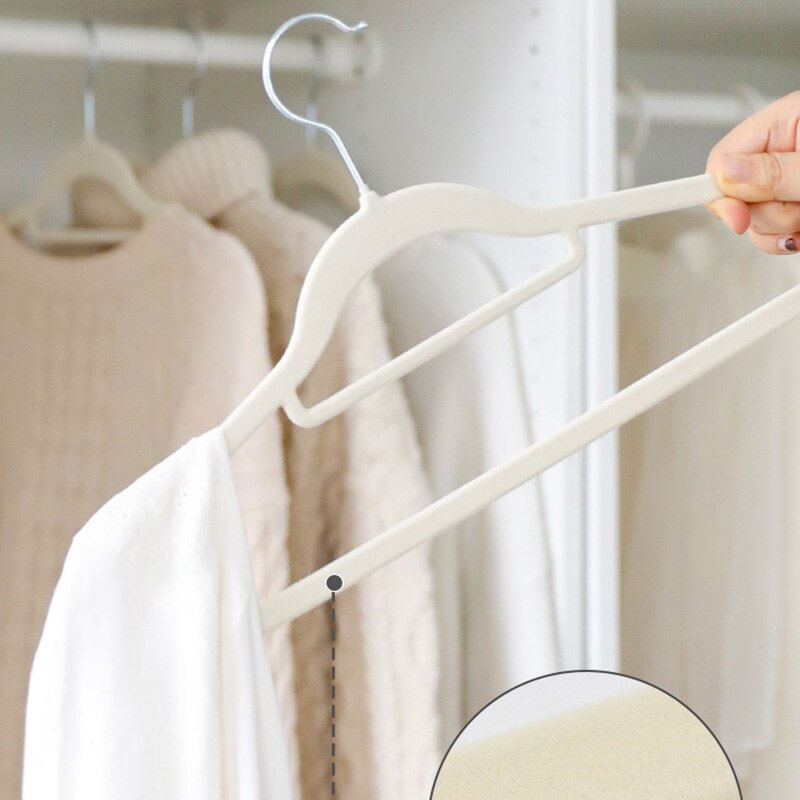 Percha de terciopelo antideslizante para ropa, organizador de abrigos, colgador de traje, armario de adultos, almacenamiento, ahorro de espacio, secado, resistente al agua, 10/20 piezas