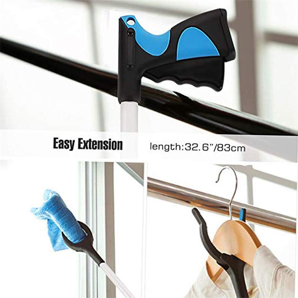 Foldable Grabber Extender Pick Up Grabber Garbage Clip Sanitation Tool Rubbish Pickup Foldable Clamp Suction Cup Claw Hand Plier