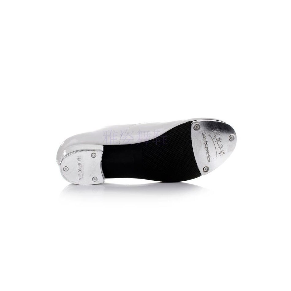 MSMAX YZ-08 Boys Shoes Children Tap Shoes Shiny Patent Leather Stage Dance Shoes Soft Ballroom Kids Tap Shoes