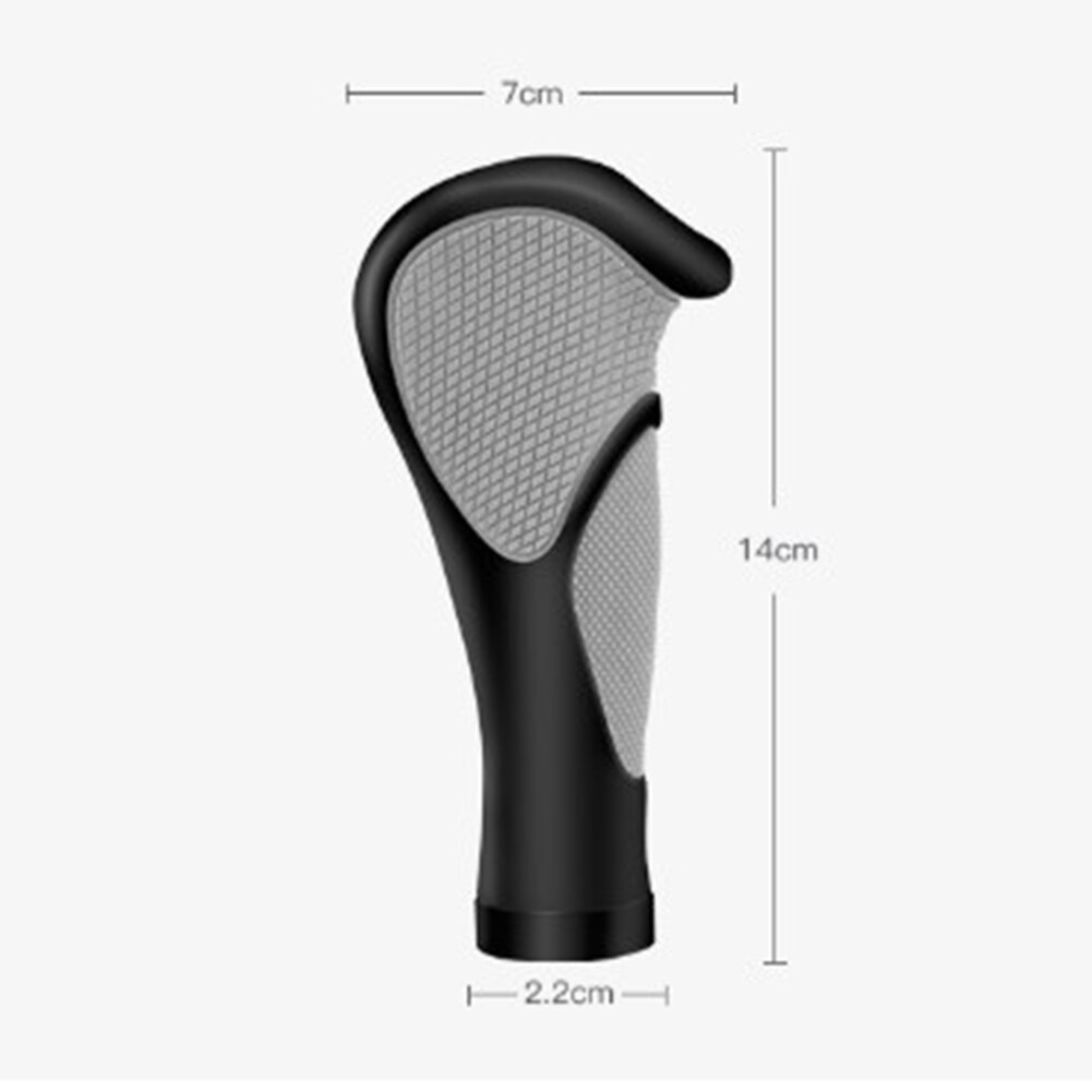 1 Paar Ergonomie Fiets Stuur Cover Rubberen Handgreep Fiets Grip Upgrade Vervanging Zwart
