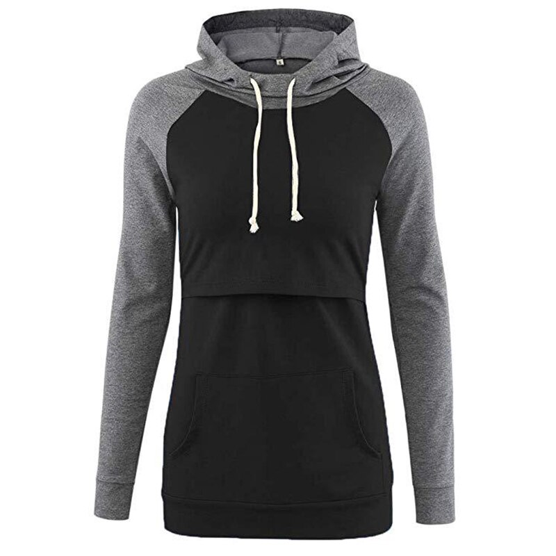 Autumn Casual Hoodies Women Maternity Nursing Pullover Breastfeeding Hoodies Pregnant Women Mother Breast Feeding Sweatshirt