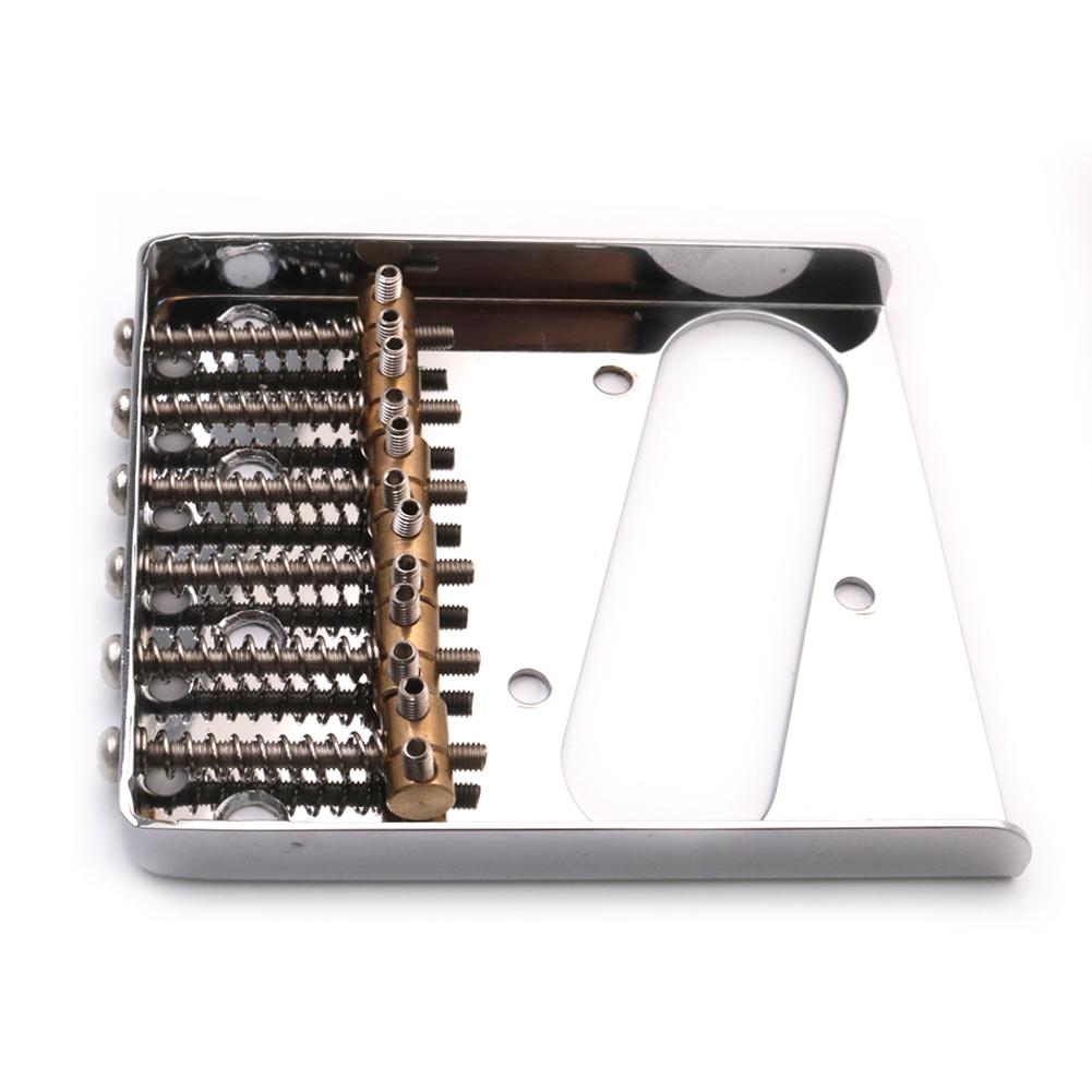 Telecaster Electric Guitar Bridge Chrome Saddle Bridge for Fender Tele Replacement