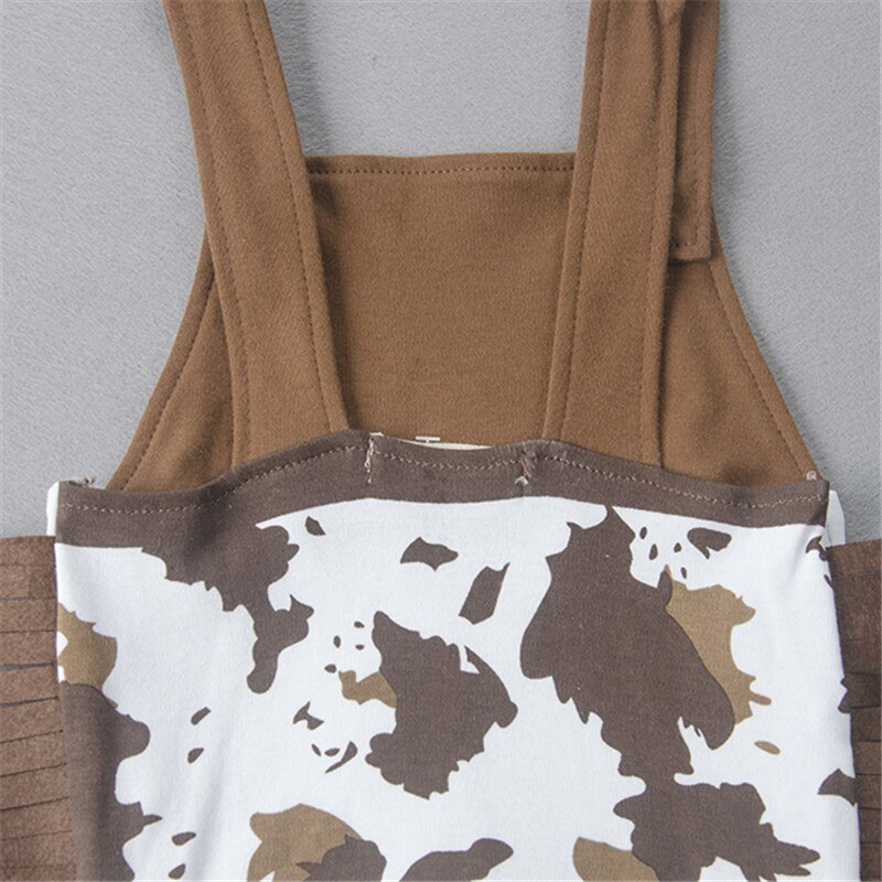 Født babytøj drengebukser med hat og hagesmæk kostume vest cowboy off shoulder småbørnstøj 6 12 18 24 måned