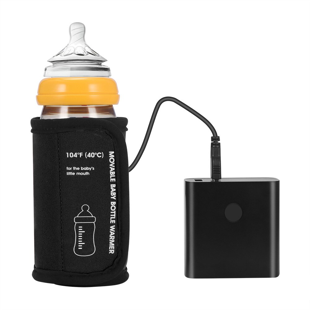 Calentador móvil para biberones, bolsa térmica portátil para biberones de bebé, temperatura constante al aire libre, USB, para coche