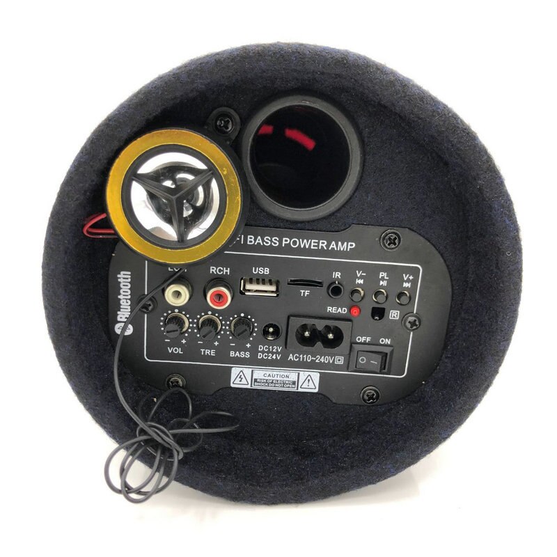 Altavoz portátil de 5 pulgadas, 12V, 220V, subgraves para coche, Audio, teléfono, Bluetooth, altavoz para exteriores, Audio, ordenador, casa, motocicleta, altavoces para coche