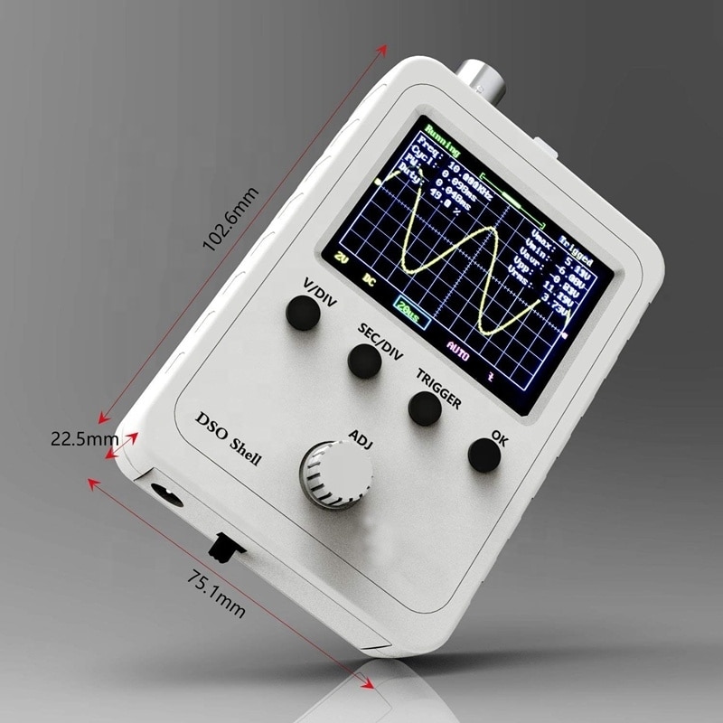 DSO150 Digital Oscilloscope Multimeter Full Assembled ARM Cortex-M3 Processor TFT Display DIY Kit with P6020 BNC Standard Probe