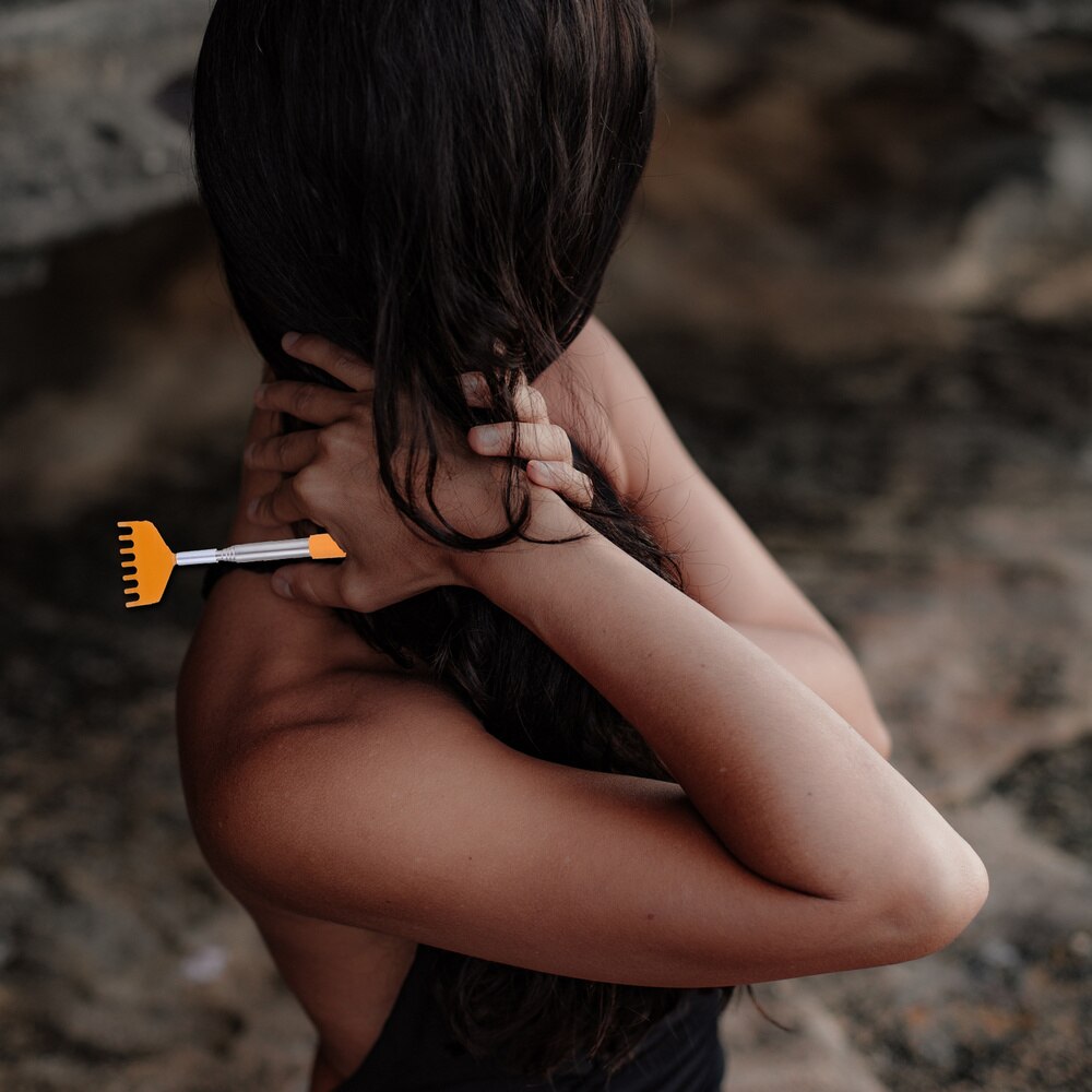 2Pcs Extendable Back Scratchers Upgraded Stainless Steel Telescoping Scratchers