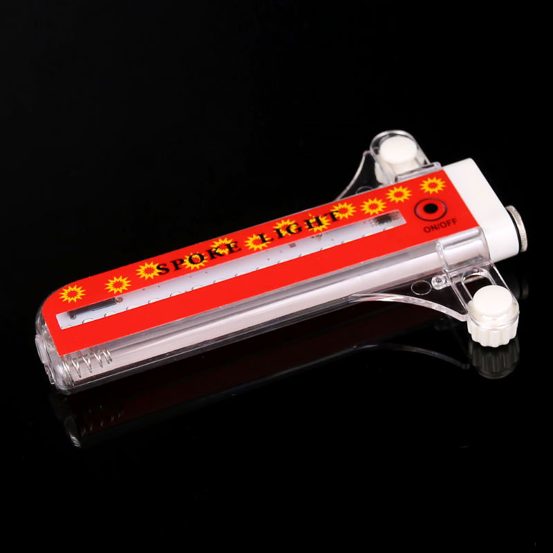 Fietsen Visuele Waarschuwing Trendy Light Rgb Kleurrijke Leds Fietswiel Lamp Bike Spoke Signaal Lantaarn Multi Patronen Op/Off schakelaar: SN-D100