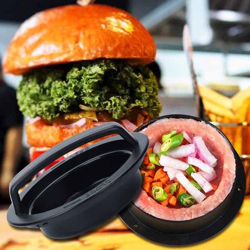 Hamburger Meat Press Maker Round Shape Non-Stick Chef Cutlets Hamburger Meat Beef Grill Pie Press Mould Maker Kitchen Supplies