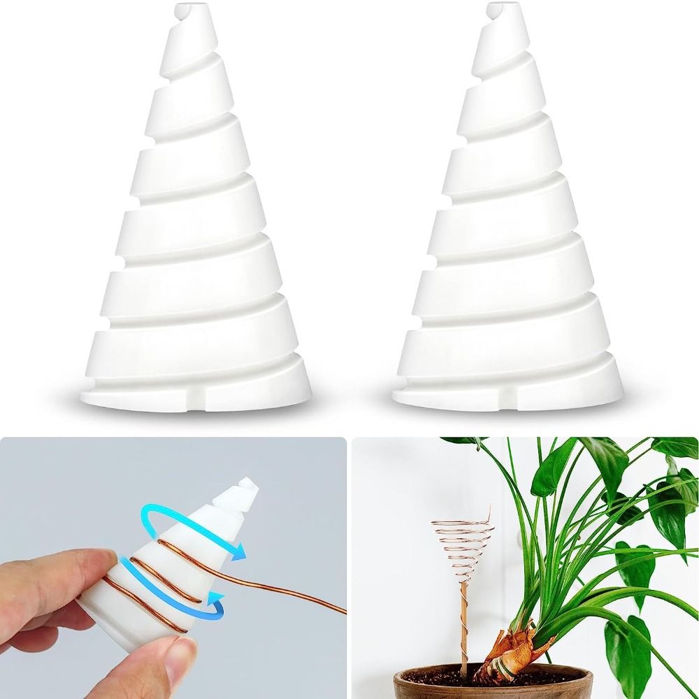 Kegel Fibonacci Coil Kronkelende Jig Witte Spiraalwikkeling Elektrische Grondbewerkingsspoel Tools Twee Maten Verbeteren Plantengroei En Vitaliteit