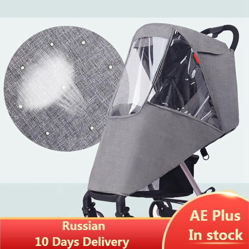 Waterproof Rain Cover for Baby Winter Wind Dust Shield Pushchair Raincoat Rain Cover Stroller Infants Pram Accessories