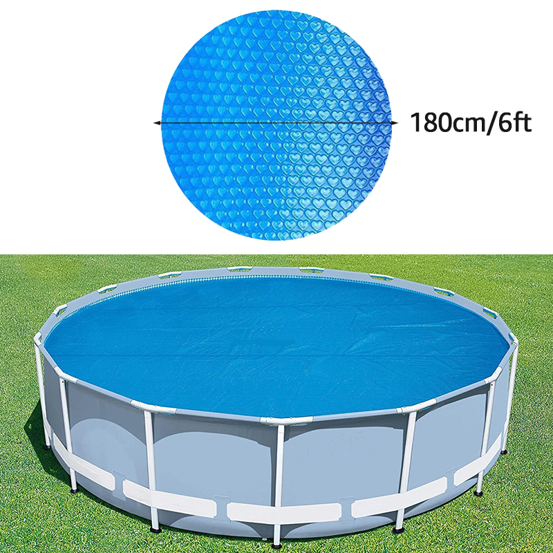 Solar Pool Cover For Inground And Above Ground Pools Round Rectangular Bubble Swimming Pool Covers Accessories Floating Blanket: WHITE