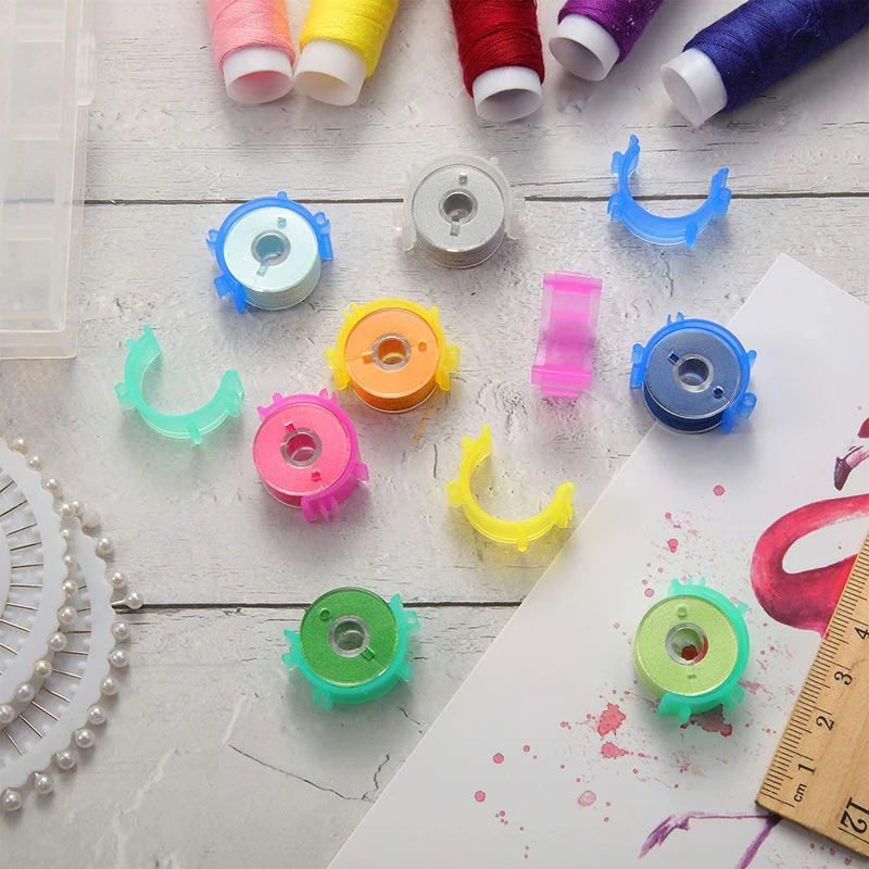 10-50Stck NäHenne Spulen Clips Spulen Halfter Clips Kunststoff Spulen Halfter Klemmen Gewinde Clips Nähmaschine Werkzeuge für gewinde Spule