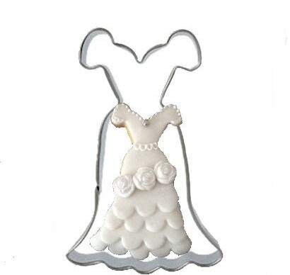 1pc Lovely Stainless Steel Metal Dress Cookie Cutter Kitchen Bakeware DIY Craft Pastry Biscuit Mold E418