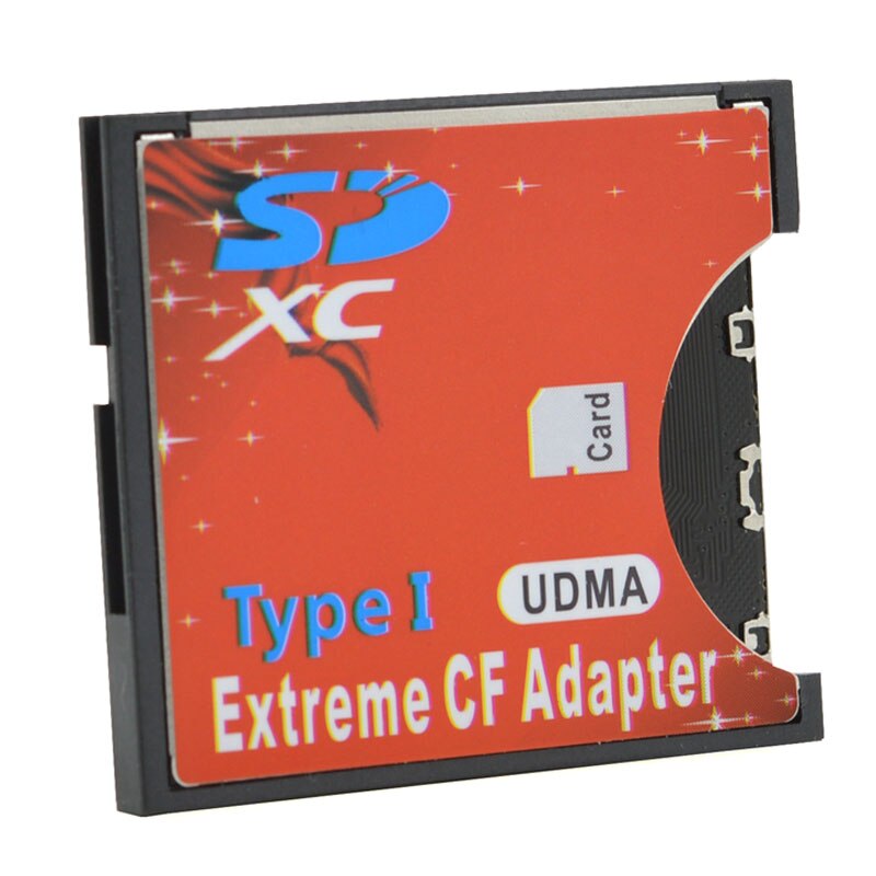 CHIPAL SD to CF Card Adapter SDHC SDXC to 3.3mm Standard Compact Flash Type I Memory Card Reader Converter