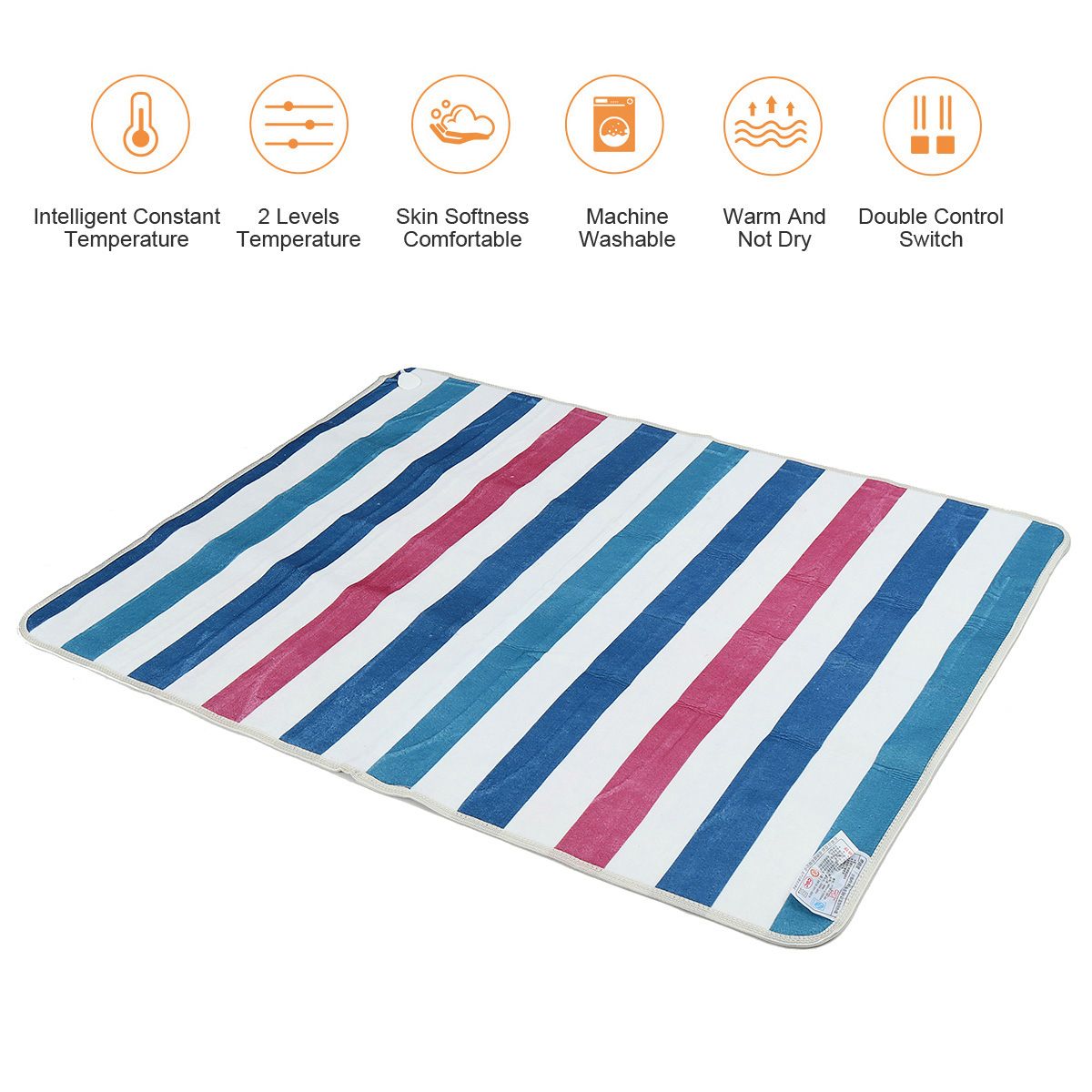 Manta eléctrica calentada, 220V, manta eléctrica de doble Control, calentador de cama eléctrico