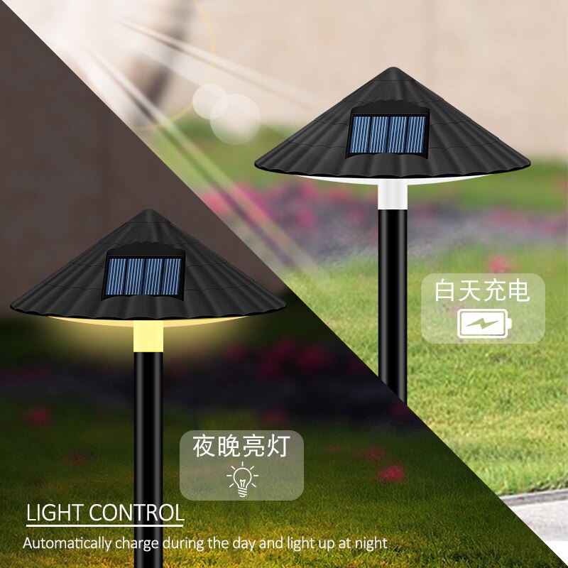 2pcs Solar Garden Light Outdoor LED Solar Powered Lamp Lanterns Waterproof Landscape Lighting For Pathway Patio Yard Lawn