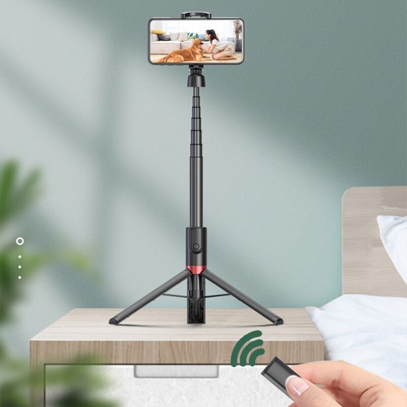 Selfie-stick, ausziehbarer und verstellbarer selfie-stick-stativ aus aluminiumlegierung für iphones und android-smartphones