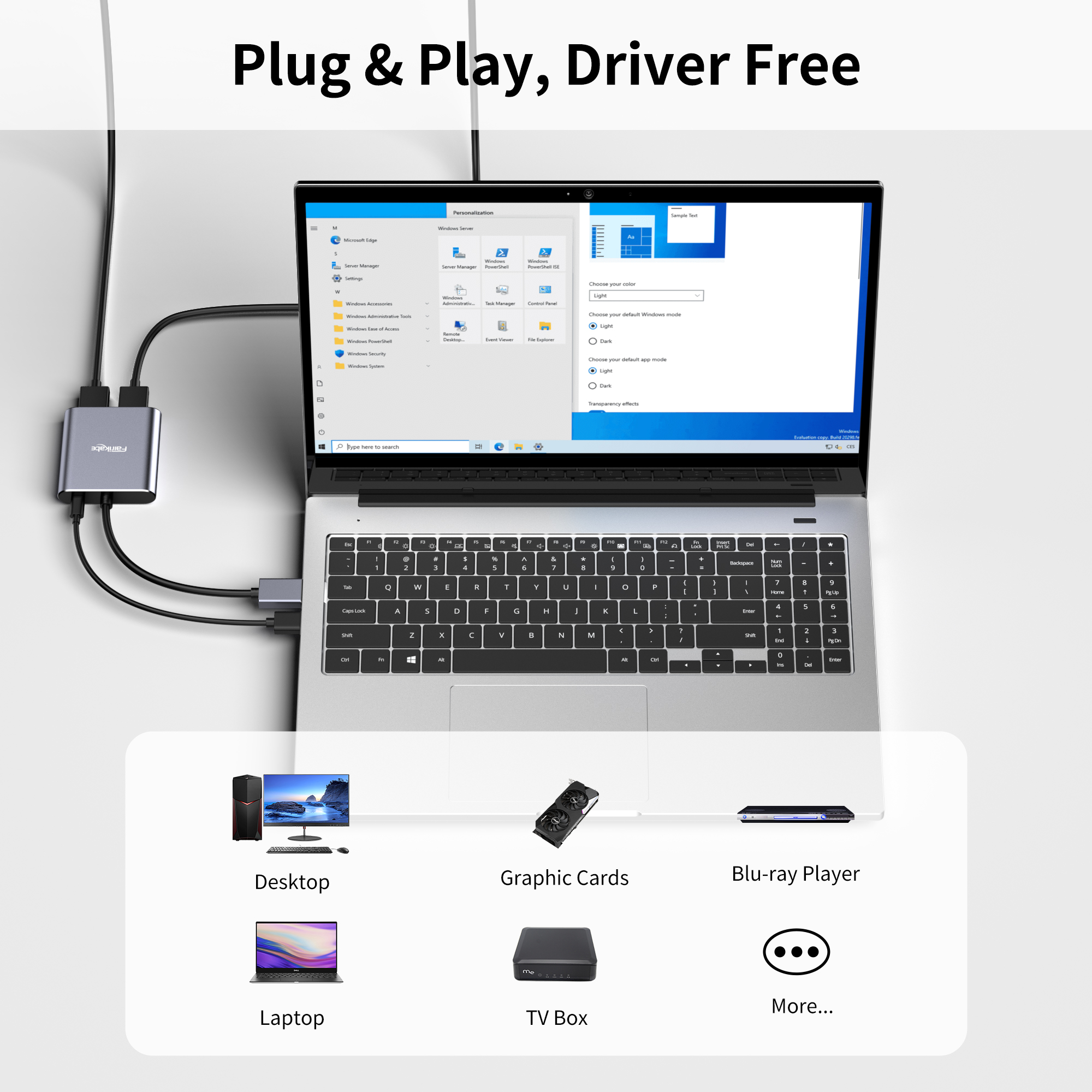Displayport do podwójnego koncentratora HDMI Podwójny adapter wyjścia monitora 4K60Hz Rozdzielacz DP na 2HDMI Rozgałęźnik MST dla Windows Stacja dokująca DP1.2 Displayport to Dual HDMI Hub Dual 4K60Hz Output Adapter