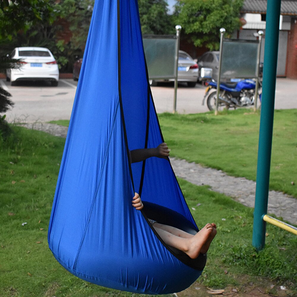 Draagbare Kinderen Stoel Parachute Doek Swing Bed Innovatieve Indoor Binnenplaats Stoel Met Luchtkussen Hangmat Stoel Swing Pods