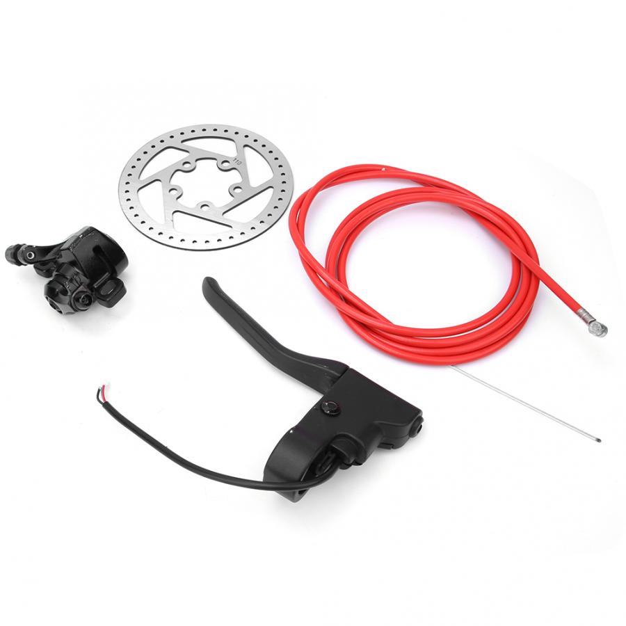 Original 110mm Disc Brake Metal Disc Brake Device Set Brake Line Lever Accessories Kit for Xiaomi Mijia M365 Electric Scooter