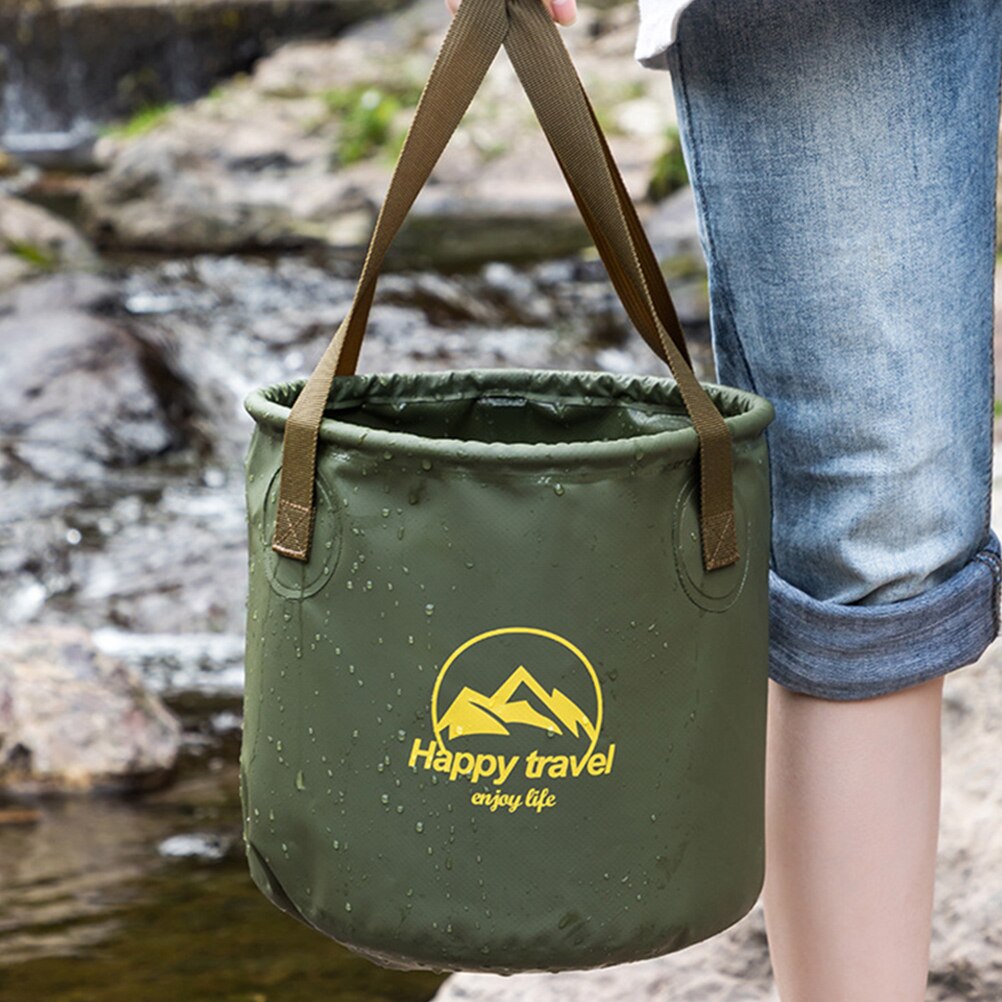Collapsible Foot Basin Portable Foot Bath Tubs Outdoor Folding Bucket for Camping