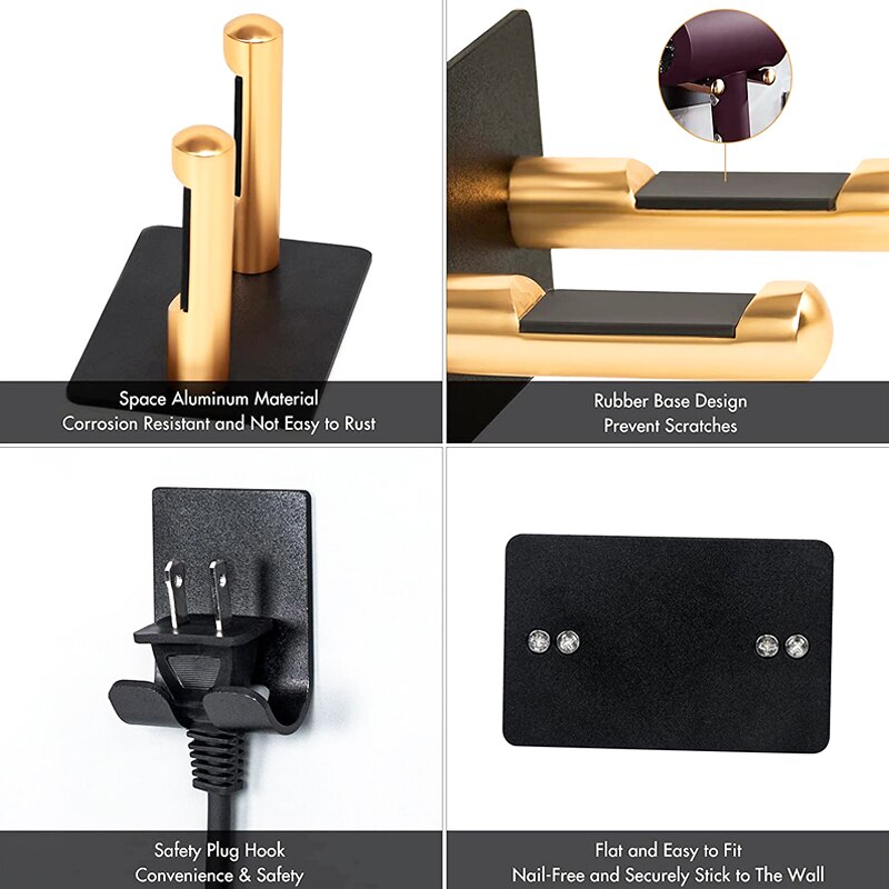 Föhn Houder Voor Dyson,Wall Mounted Rack Föhn Houder Voor Supersonische Haardrogers Opbergrek Badkamer Accessoriess