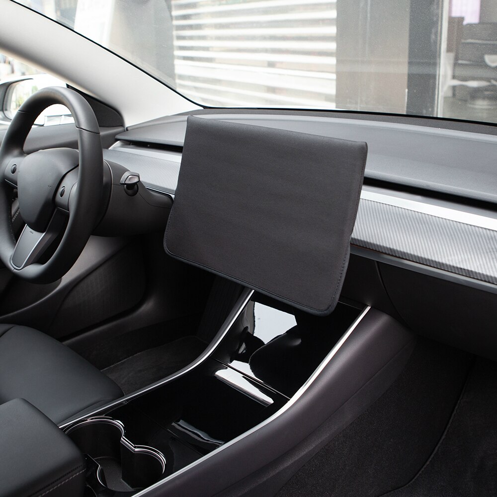 For Tesla Model 3 Screen Thermal Protector Cover Central Control Navigation Screen Thermal Protector Anti-Scratch Cover