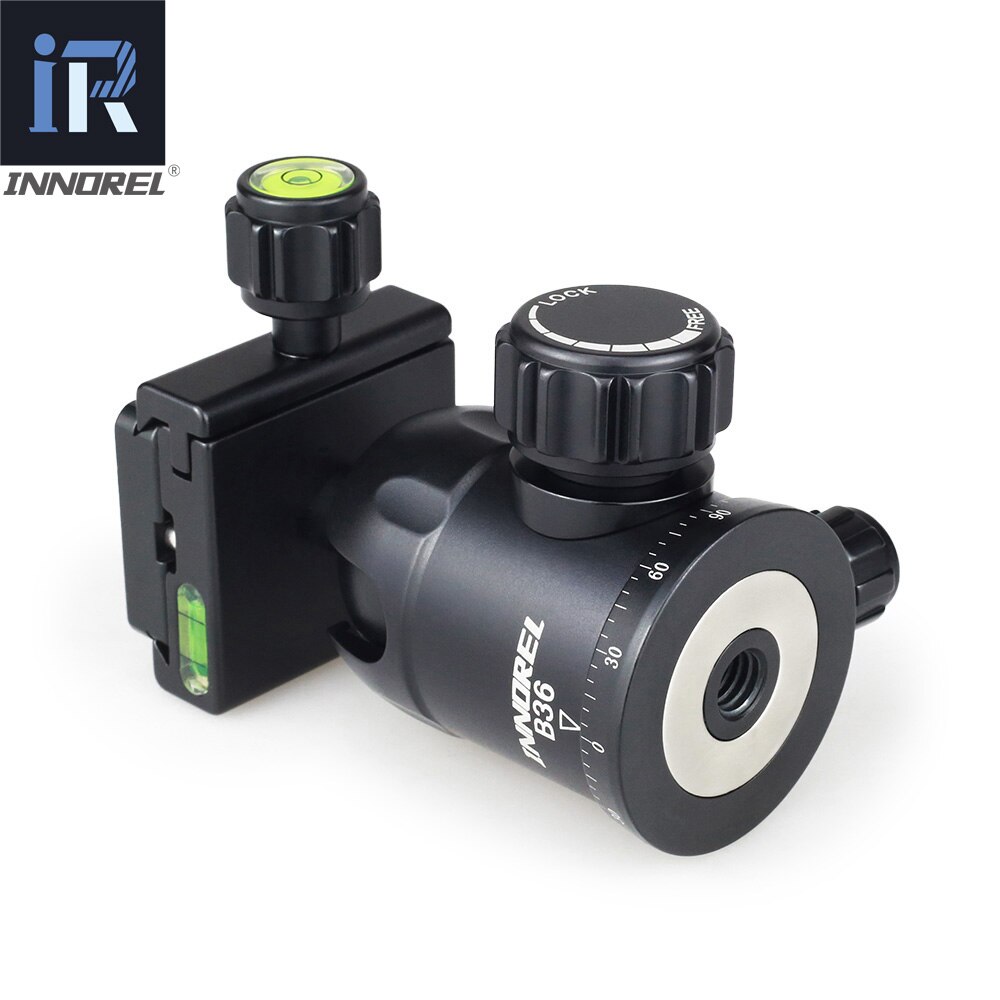 Universal Camera Tripod Ball Head for Photography Panoramic Good Aluminum Ballhead with Arca-Swiss Quick Release Plate