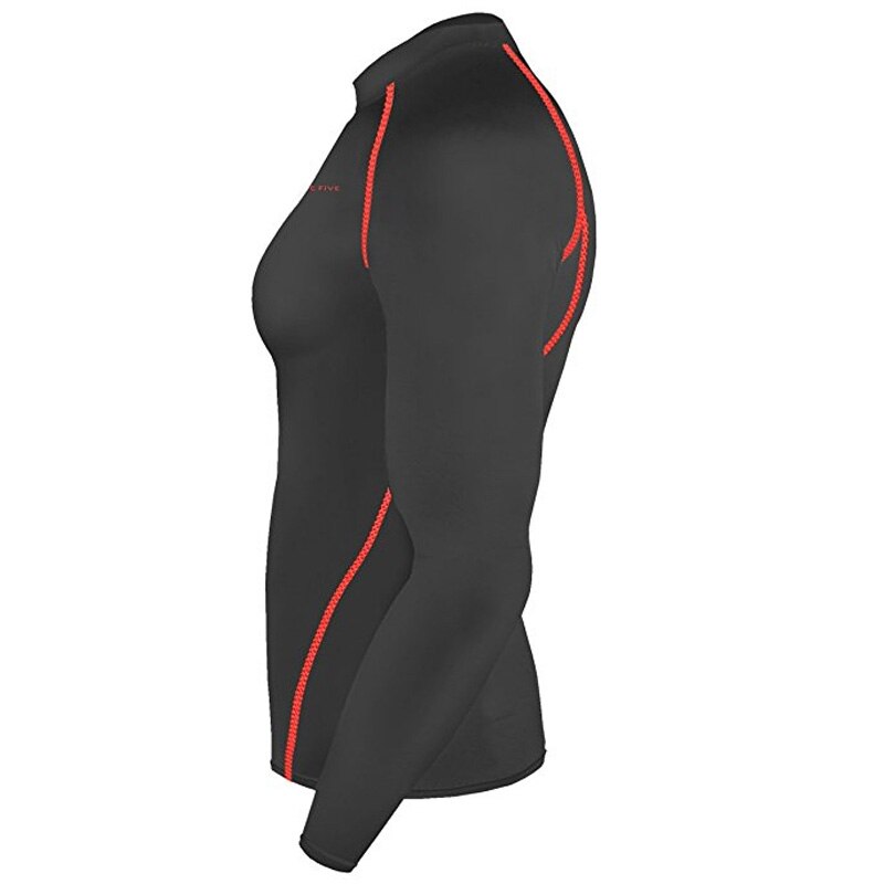 Premium Take Five Men's Compression Under Base Layer Top Tight Long Sleeve Hiking Shirts -NT003-