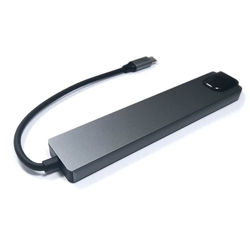 USB C Hub USB C Adapter 8-in-1 Hub USB-C zu RJ45 USB 3,0 Häfen SD/TF Kartenleser USB C PD Schnelle Ladung für