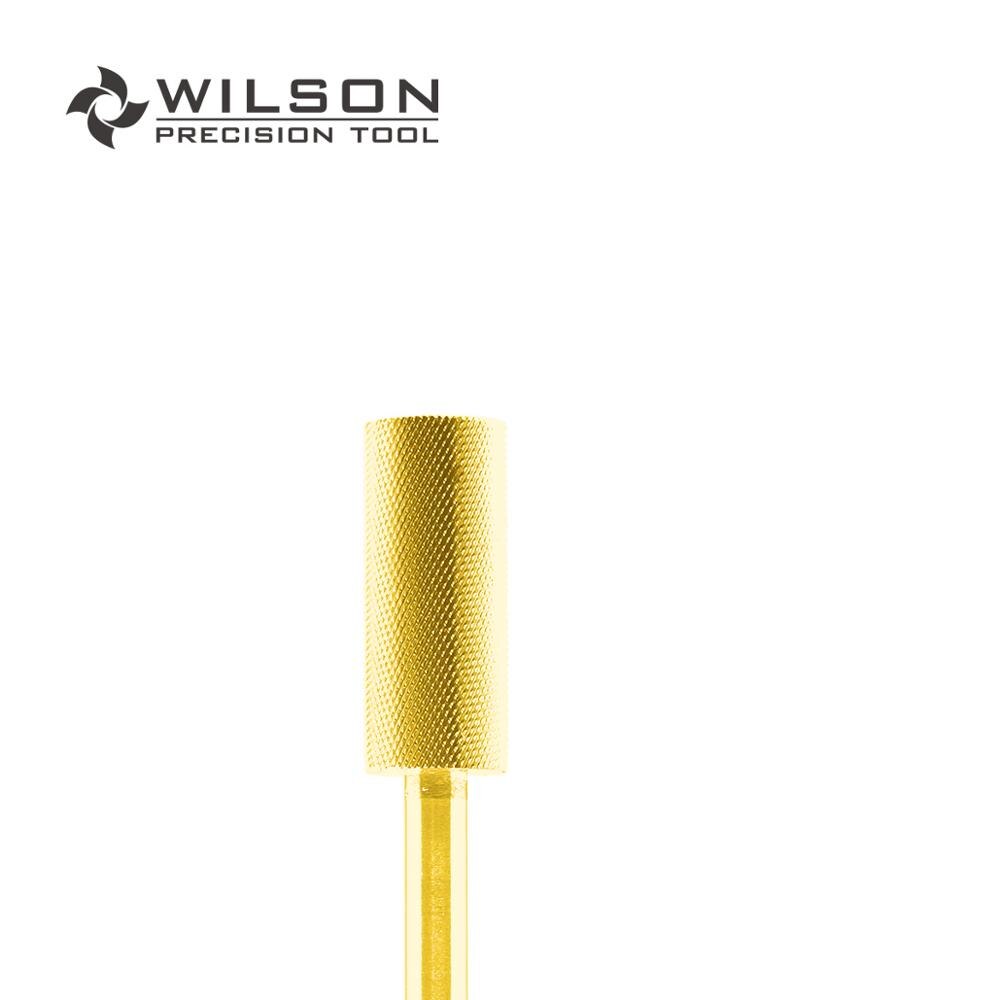 Small Barrel - Double Fine (XXF) - Gold / Silver - WILSON Carbide Nail Drill Bit: Gold