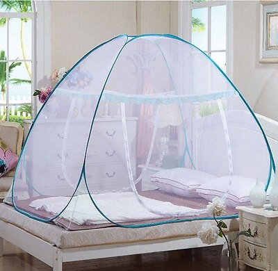 Foldable Automatic Installation Yurt Camping Mosquito Nets Yurt Prevent Insect Pop Up Tent Curtains for Beds Bedroom Decor