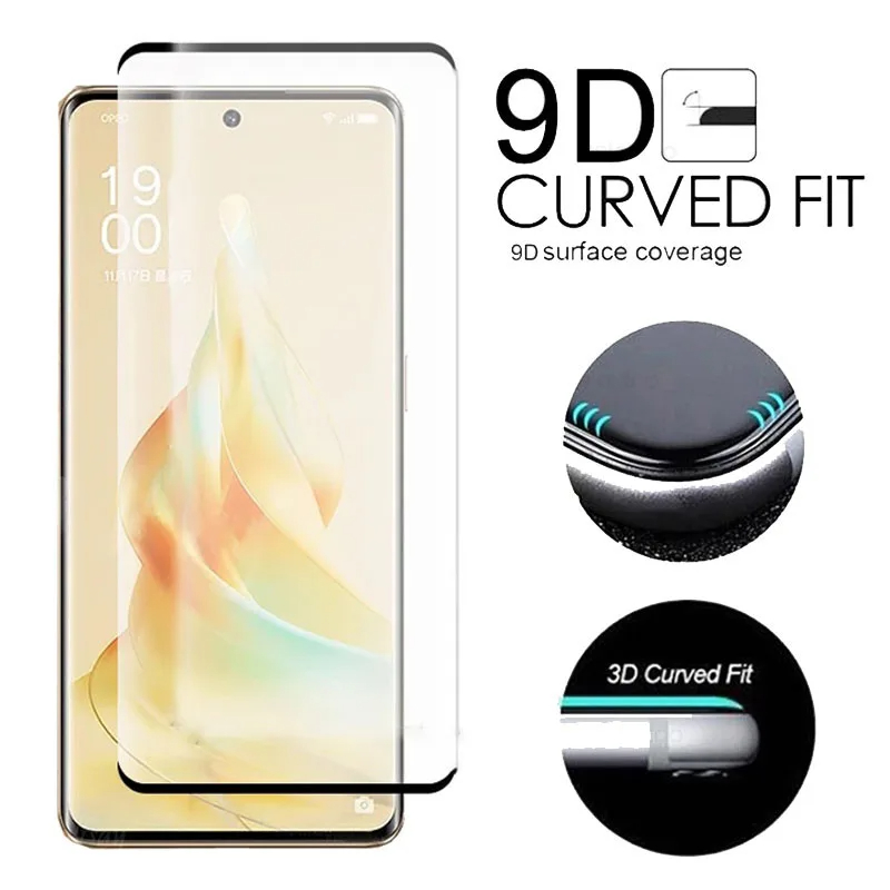 3D Full Curved Tempered Glass For OPPO Reno 10 11 13 Pro Plus Screen Protector film For Realme 11 Pro Plus Reno 12 Pro F27