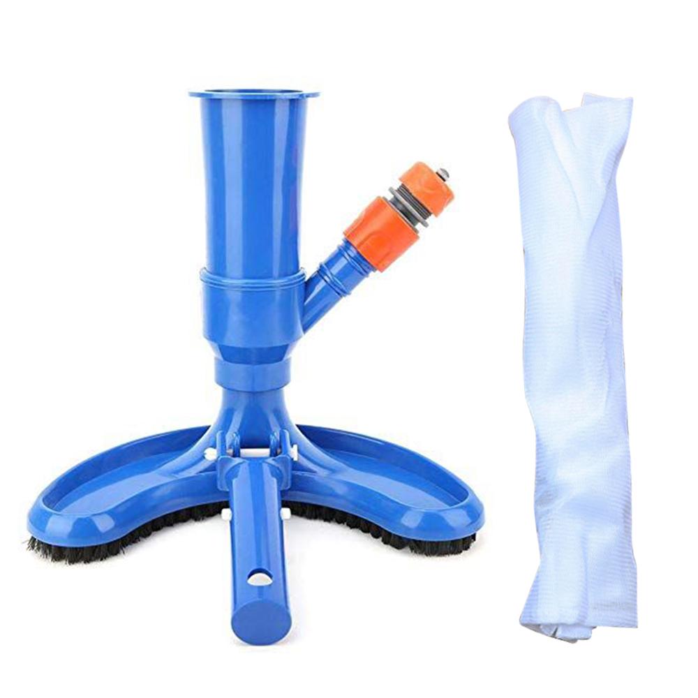 Swimming Pool Vacuum Cleaner Pool Cleaner Portable Swimming Pond Fountain Vacuum Cleaning Brush Cleaning Tool EU Plug: Cleaning Brush Head