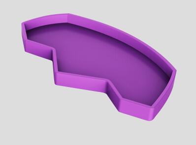 Water Dish Water Bowl Feeding Tray For Gecko Lizard Reptiles bird Tortoise Turtle Terrarium Decor Water Dispenser landscaping: Footprint Magenta / large