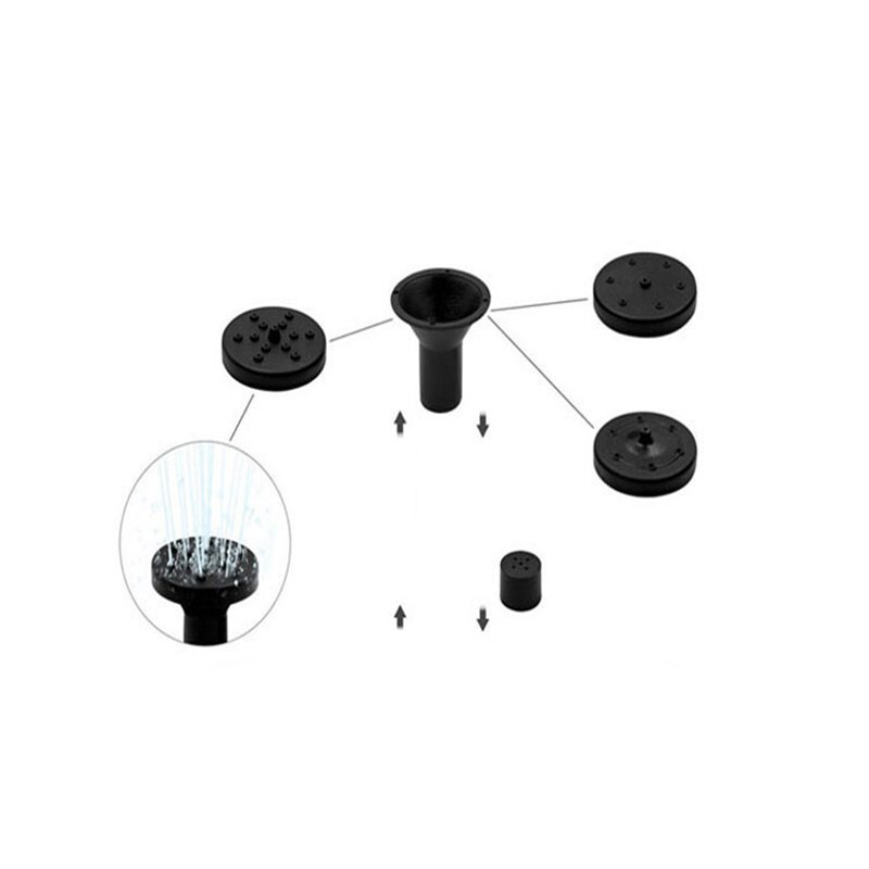 Home Solar Power Water Fountain Pump Solar Fountain Water Floating Fountain Pond Garden Lawn Decoration Courtyard Decor