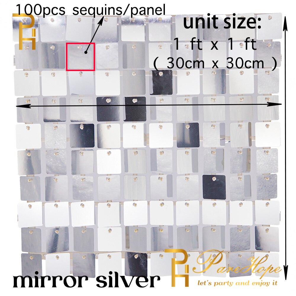 Square Pneumatic Reinforcing Plate, Pneumatic Self-Locking Plate, Bright Wall Bottom Decorative Plate: mirror silver