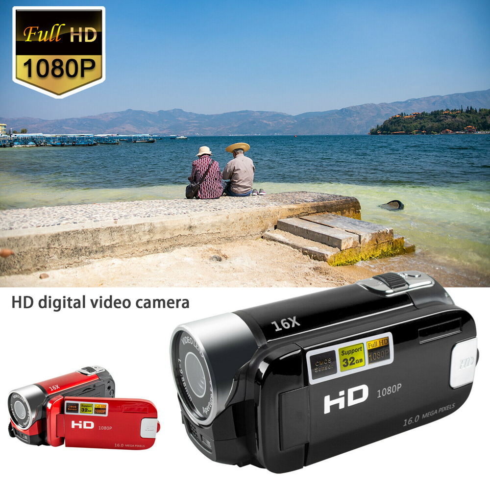 16X Zoom 2.7 inch Digital Video Camera HD 1080P Vlogging Camcorder Recorder