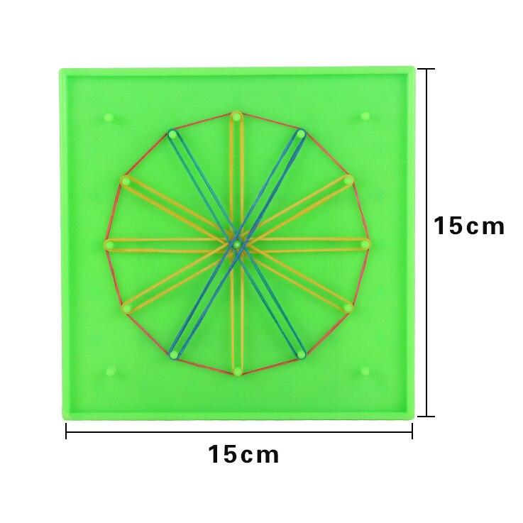 2 set plast spikplatta primär matematik spikbräda verktyg geometri demo barn pedagogisk leksak undervisning instrument leksak gyh