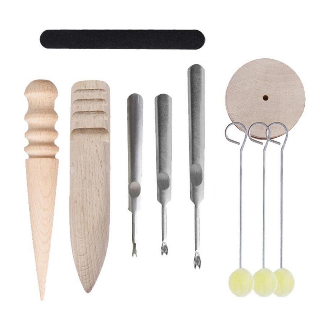 10 in 1 Leathercraft Tools Kit Stitching Edge Beveler Leather Skiving DIY Set