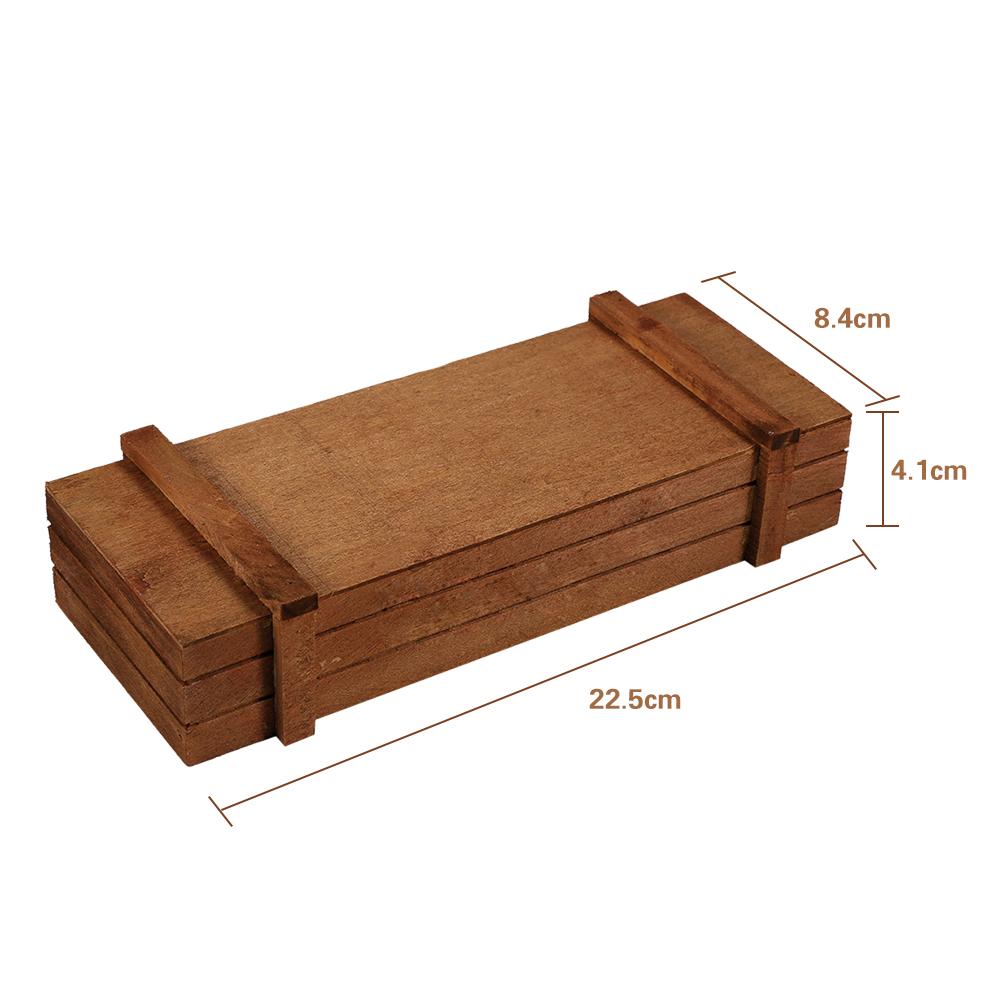Garden Wooden Planter Box Outdoor Garden Plant Flower Pot Ornament Planter Crates Rectangle Table Succulent Flower Pot