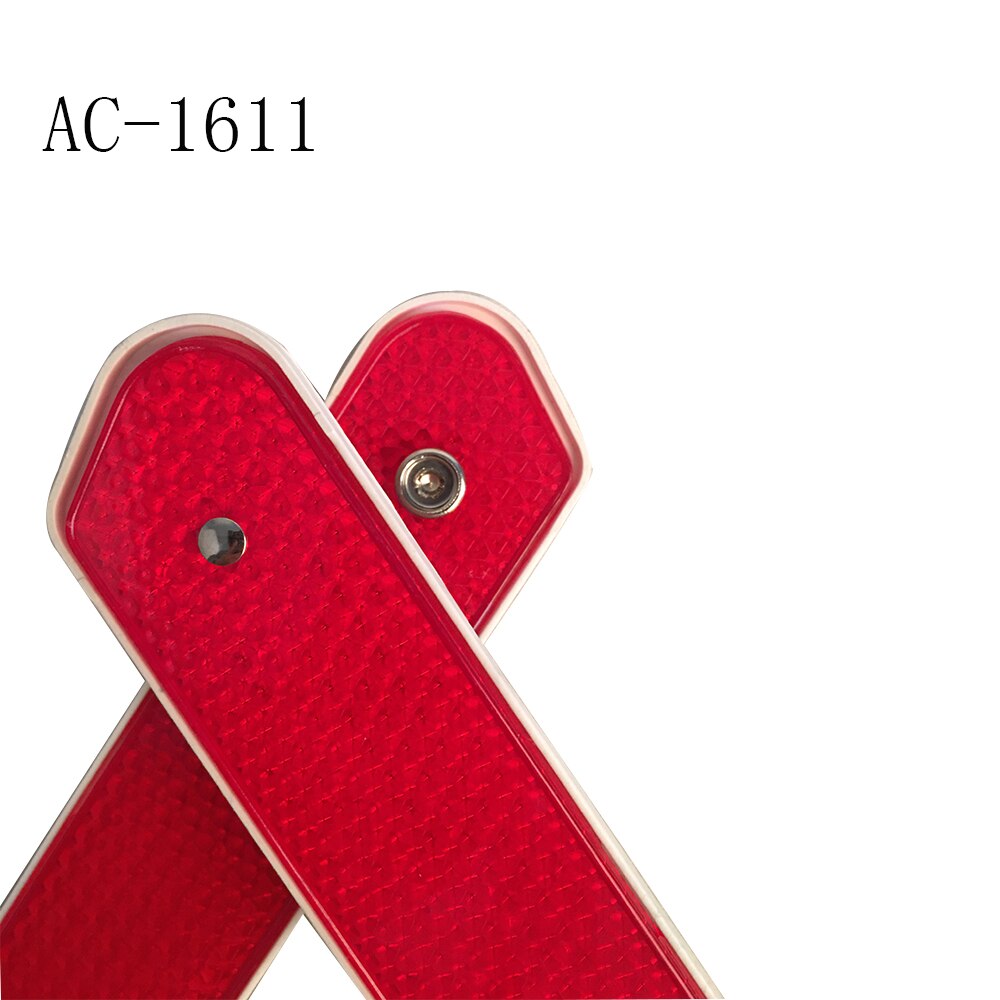 Stop Sign Tripod Triangle Emergency Warning Sign Foldable Reflective Safety Roadside Lighting