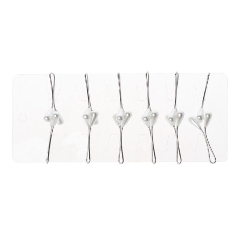 12 Stuks Moslim Hijab Sjaal Vest Sjaal Veiligheidsspelden Clips Parel Broche Sieraden